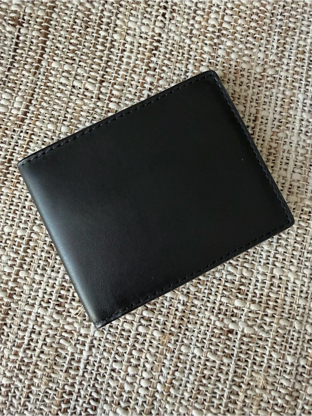 Cole Haan Black Slim Bifold Card Wallet